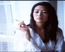 Arden Cho smoking